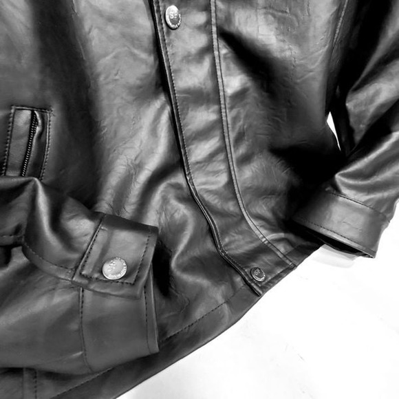 SF Superlative Fashion Italian men's leather jacket - Size large Primo leather - Picture 3 of 11